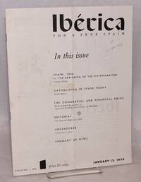 IbÃ©rica; for a free Spain, volume 7, no. 1, January 15, 1959 de Kent, Victoria, editor - 1959