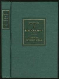 Studies in Bibliography: Volume Twenty-Six