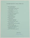 Splashed With Eau De Philospher King (Signed Broadside)
