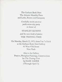 The Gotham Book Mart The Atlantic Monthly Press and Little, Brown and Company cordially invite...