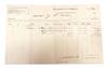 Tax Reciept from Leavenworth County in 1879 for taxes paid by J. F. Miller signed at bottom by J. Lewis Waller Esq