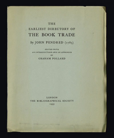 The earliest directory of the book trade by John…