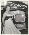 ZENITH TELEVISION REVEALS ITS NEW LOGO [ca. 1954] Promotional photo