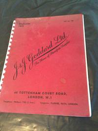J & J Goddard Ltd - The Home of Pianoforte Supplies - Catalogue List No 100 by J & J...
