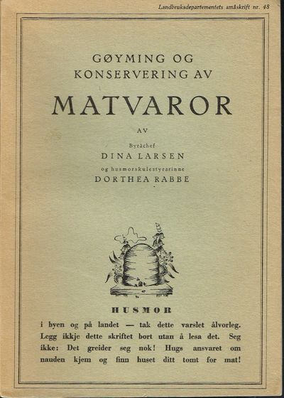 Gøyming og konservering av matvaror.…