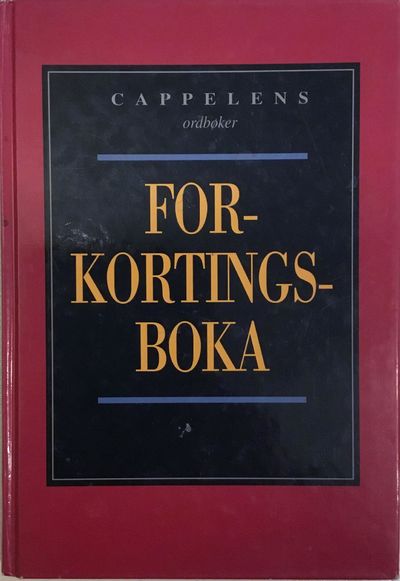 Cappelens ordbøker. Forkortingsboka