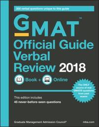 The Official Guide for GMAT Verbal Review 2018