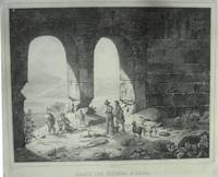 'Dans Les Ruines D'Alba pres le lac de Fucino No. 79 Artists at work within ruins, by Jean-Louis...