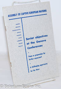 image of Soviet Objectives at the Geneva Conferences
