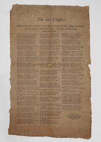 The late Conflict, Or familiar lines composed on the subject of the late War between the United States of America, and Great Britain. Together with the happy return of Peace