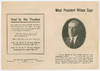 Pamphlet Quotes President Wilson to Support Woman Suffrage in New York State