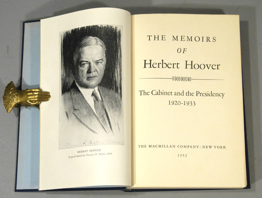 BIBLIO MEMOIRS OF HERBERT HOOVER THE AND THE PRESIDENCY 1920