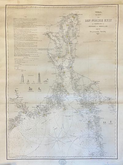 General-kart over den norske kyst fra Kristiania…