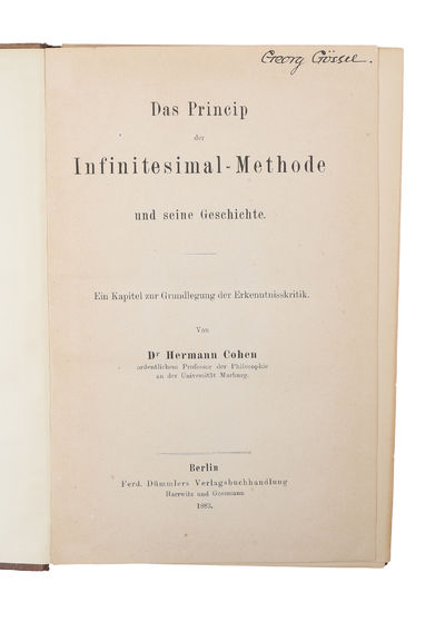 Das Princip der Infinitesimal-Methode und seine…