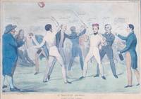 Hand-colored Lithograph: "A Battle Royal, or A Set-to for a Crown.