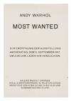 Andy Warhol: Most Wanted (Announcement)