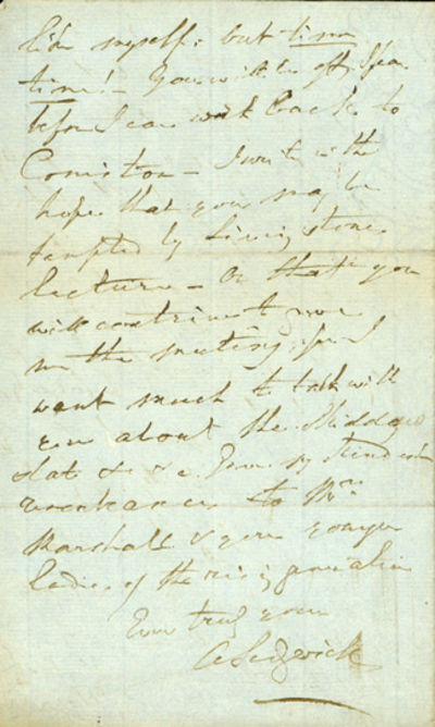 Two autograph letters signed to [James] Marshall