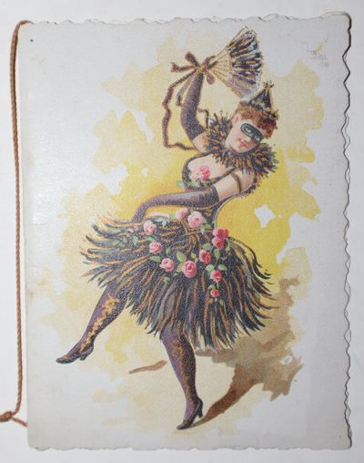 New York: Printed by Theodore Gaus, 1995. Card stock. String. Very Good. A lovely chromolithographic...