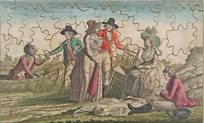 [n.p., 1790. Oblong, puzzle is 7-1/8