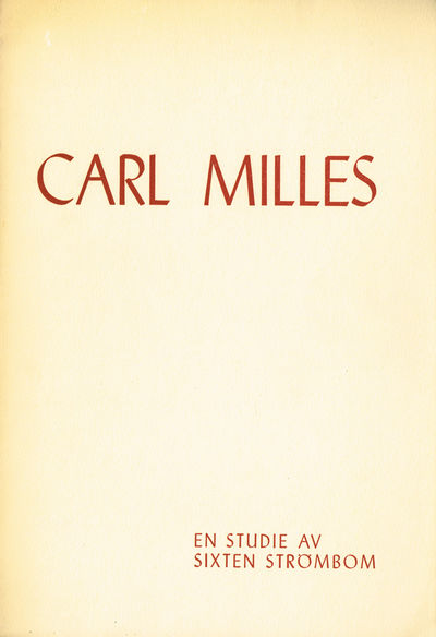 Carl Milles. [En studie.]