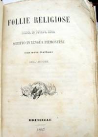 Poesie Piemontese e Italiane by 1773-1804 Edoardo Ignazio - Hardcover - 1847 - from The Owl at the Bridge (SKU: OB381)