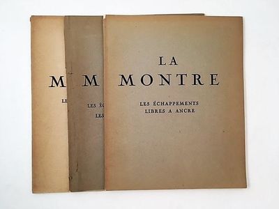 La Montre. Les échappements à recul. Le spiral.…