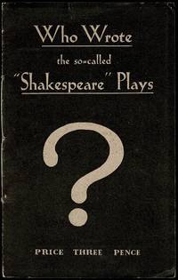 image of Who Wrote the so-called Shakespeare Plays?