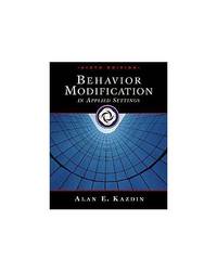 Behavior Modification in Applied Settings