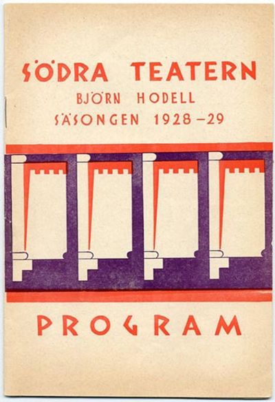 Södra Teatern / Björn Hodell / Säsongen 1928-29.…