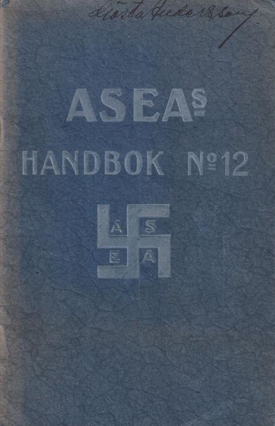 ASEA 1919. Avdelningsbeteckningar och kontering…