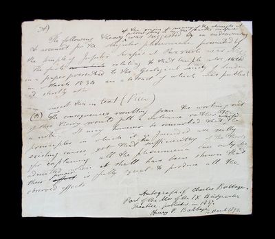 Autograph Manuscript