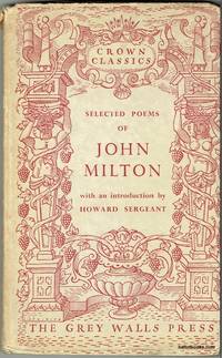 cover of Selected Poems Of John Milton