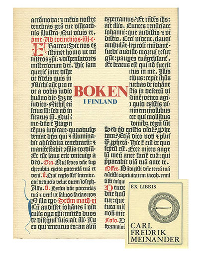 Boken i Finland. Utställning i Nationalmuseet i…