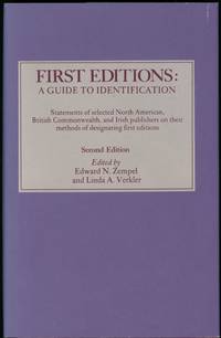 cover of FIRST EDITIONS: A GUIDE TO IDENTIFICATION