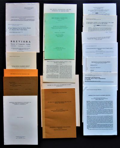 Archive of 36 offprints by legendary ecologist and Director of the Museum of Vertebrate Zoology, UC Berkeley