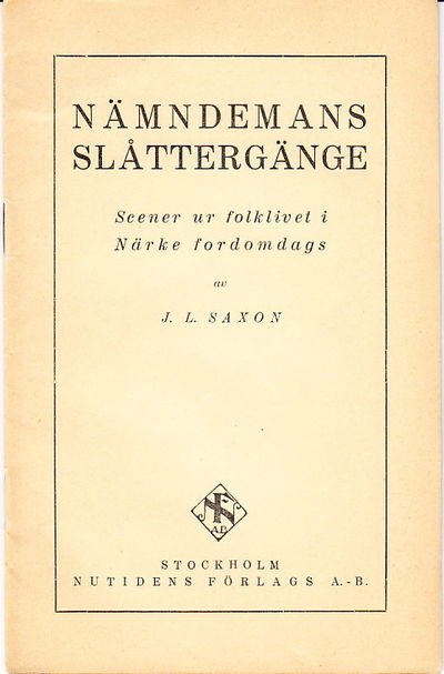 Nämndemans slåttergänge. Scener ur folklivet i…