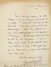 Autograph Letter SIGNED in French, 4to, n.p., n.d.