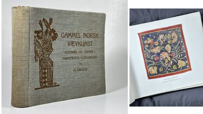 Gammel norsk vævkunst. Putetræk og tepper i…