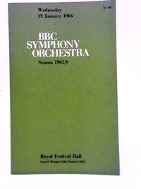 B. B. C. Symphony Orchestra Wednesdat 19 January