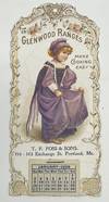 Calendar for the year 1898, "Make Cooking Easy, T.F. Foss & Sons, 111-113 Exchange St. Portland, Me