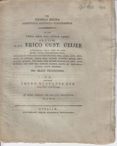 De templo et paroecia Hagbyensi dissertatio…