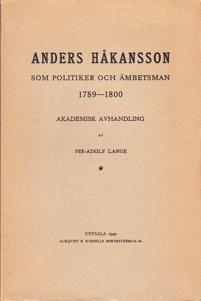 Anders Håkansson som politiker och ämbetsman…