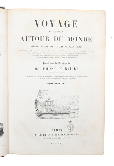 Voyage pittoresque autour du monde: Resumé général des voyages de découvertes de Magellan Tasman Dampier Anson Byron Wallis Carteret Bougainville Cook Lapérouse G. Bligh Vancouver D'Entrecasteau Wilson Baudin Flinders. etc. 2 vols. (photo 4)