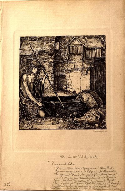 SET OF SIX ETCHINGS AND TITLE PAGE FROM ILLUSTRATIONS FOR POEMS: DRAMATIC AND LYRICAL, BY LORD DE TABLEY
