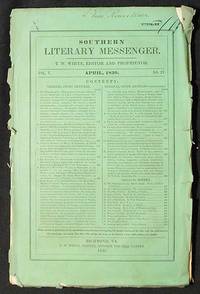 Southern Literary Messenger April 1839 vol. 5, no. 4 by Zschokke, Heinrich - 1839