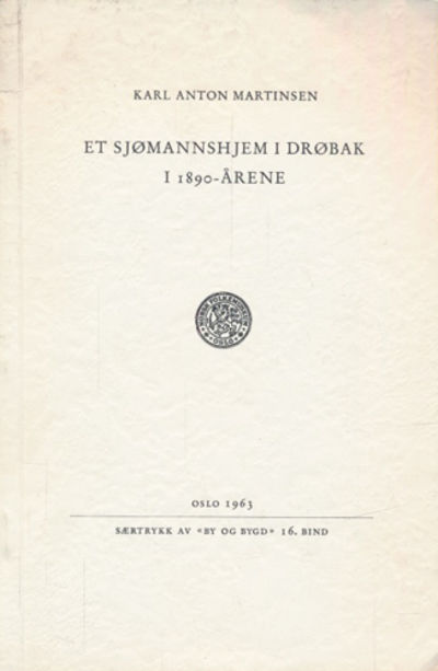 Et sjømannshjem i Drøbak i 1890-årene.