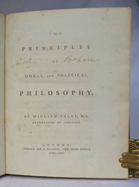cover of The principles of moral and political philosophy.