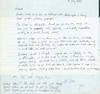 ALS Ariel Reynolds Parkinson to her husband Thomas Parkinson, July 16, 1974. RE: Guillemot Cove (near Seabeck, Washington).