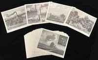 Set of Illustrated Plates Showing History and Importance of Railroad Industry, c.1940