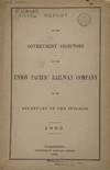 REPORT OF THE GOVERNMENT DIRECTORS OF THE UNION PACIFIC RAILWAY COMPANY TO THE SECRETARY OF THE INTERIOR. 1892